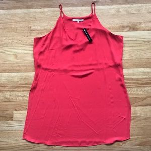 Violet & Claire NWT Coral V neck swing dress